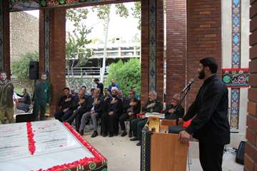 مراسم رونمایی از یادمان شهدای گمنام